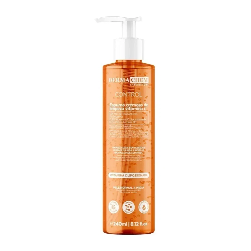 Espuma Cremosa de Limpeza Dermachem Control Vitamina C 240ml