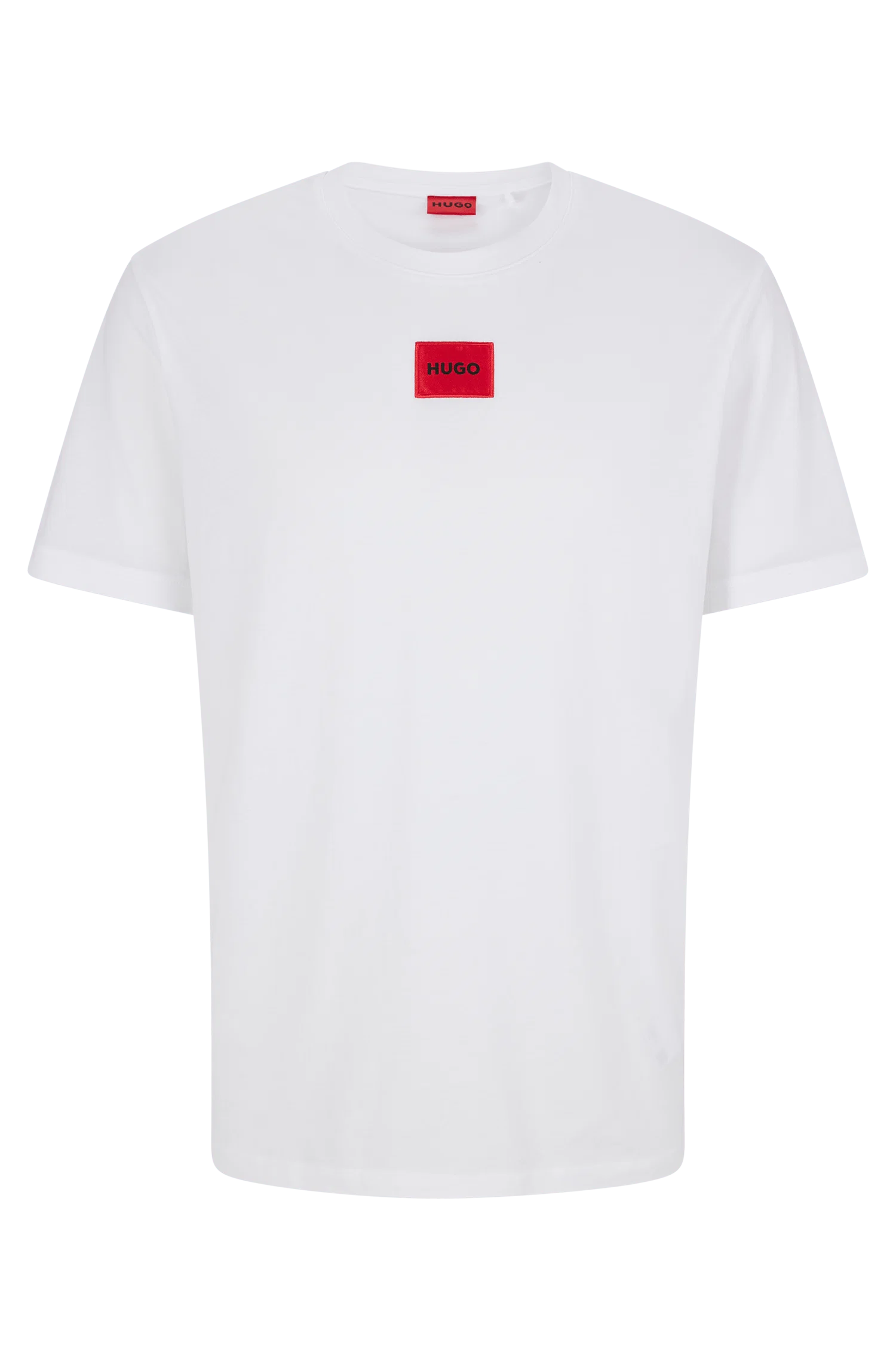 Camiseta De Algodão Regular Fit Com Logo