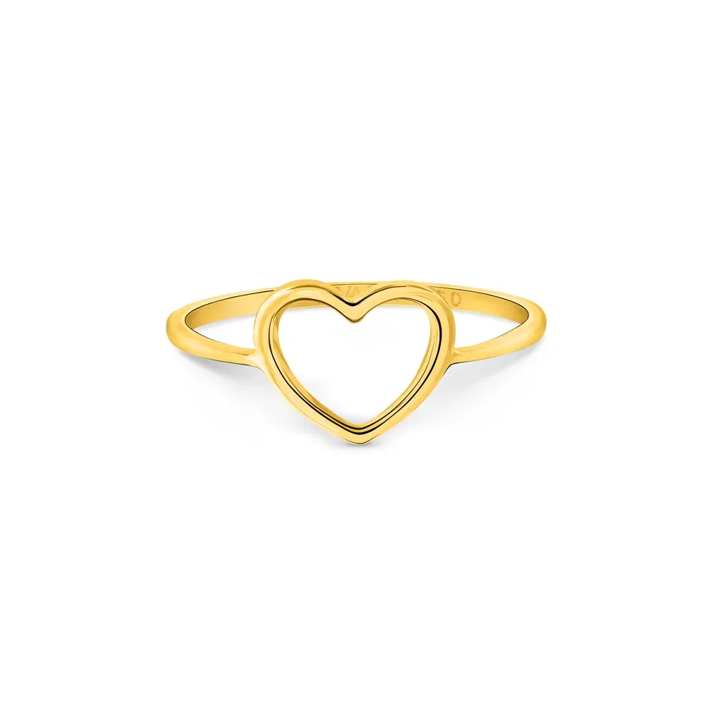 Anel Teen Coração em Ouro Amarelo 18k — imagem 1