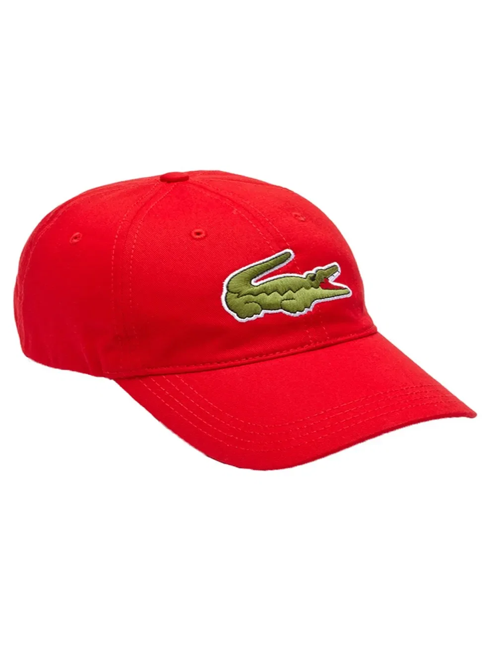 Boné Lacoste Masculino Casual Contrast Strep Big Logo Vermelho