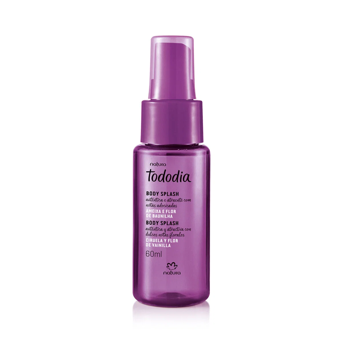 Body Splash Desodorante Colônia Tododia Ameixa e Flor de Baunilha 60 ml