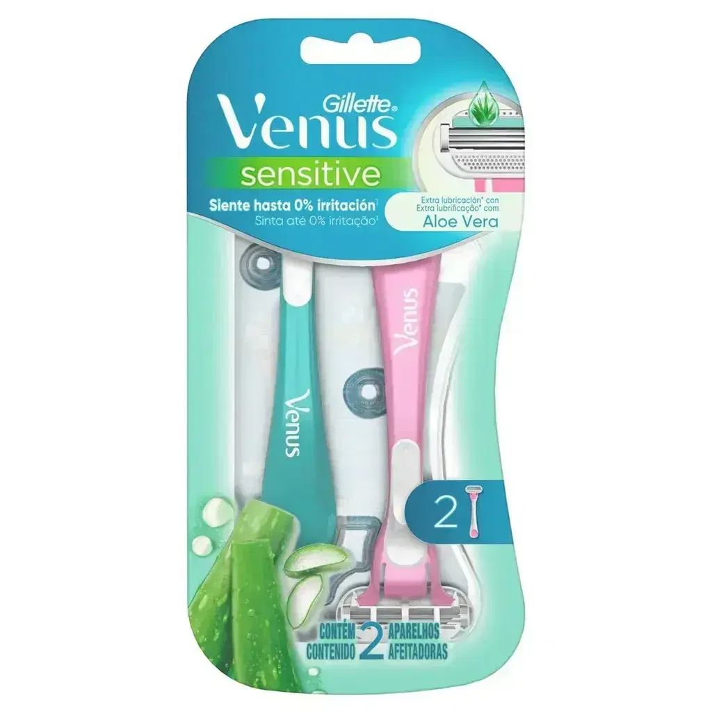 Aparelho de Depilção Gillette Venus Sensitive 2 Unidades