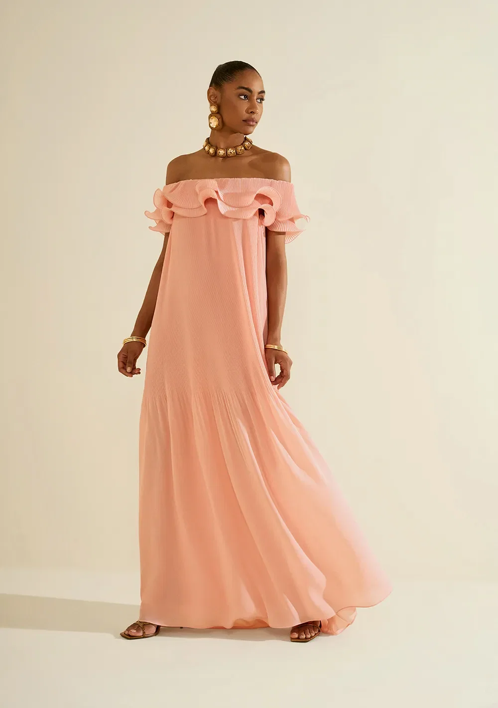 Vestido Ombro a Ombro Alba Rosa