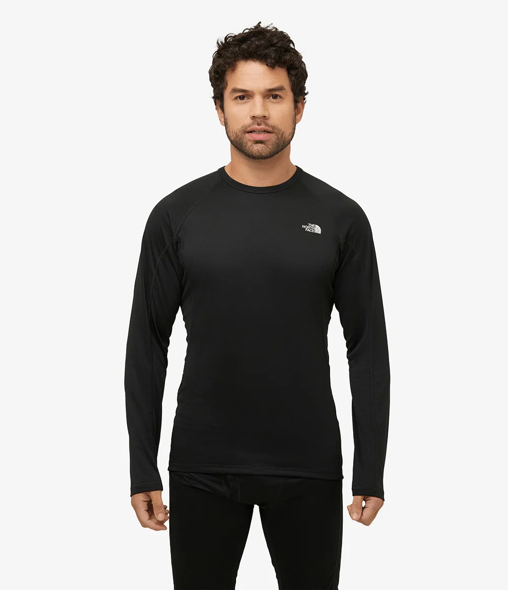 Camiseta Segunda Pele Masculina Warm Crew TNF Black