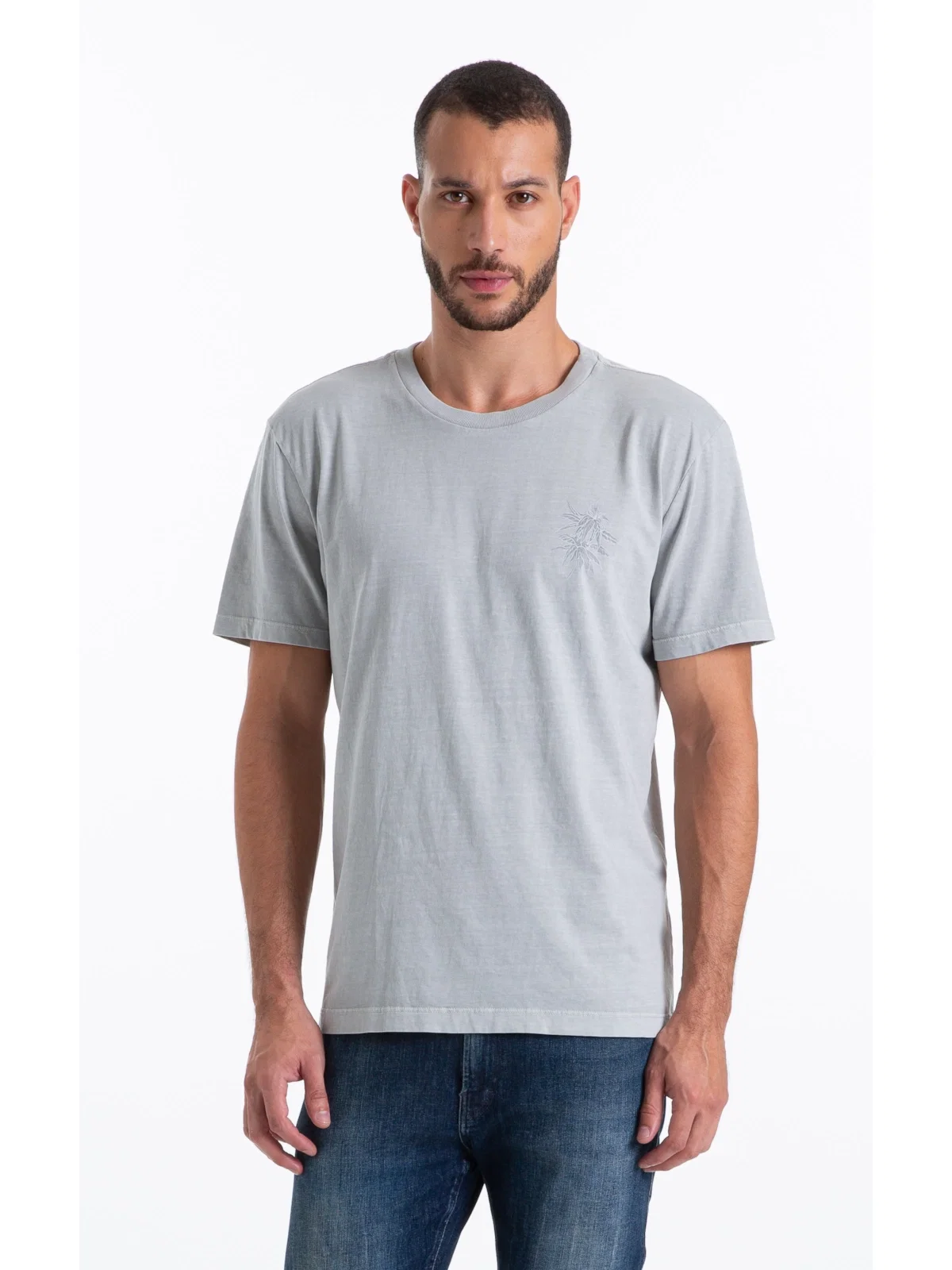 T-Shirt Washed Grow Wild Classic Gelo — imagem 1