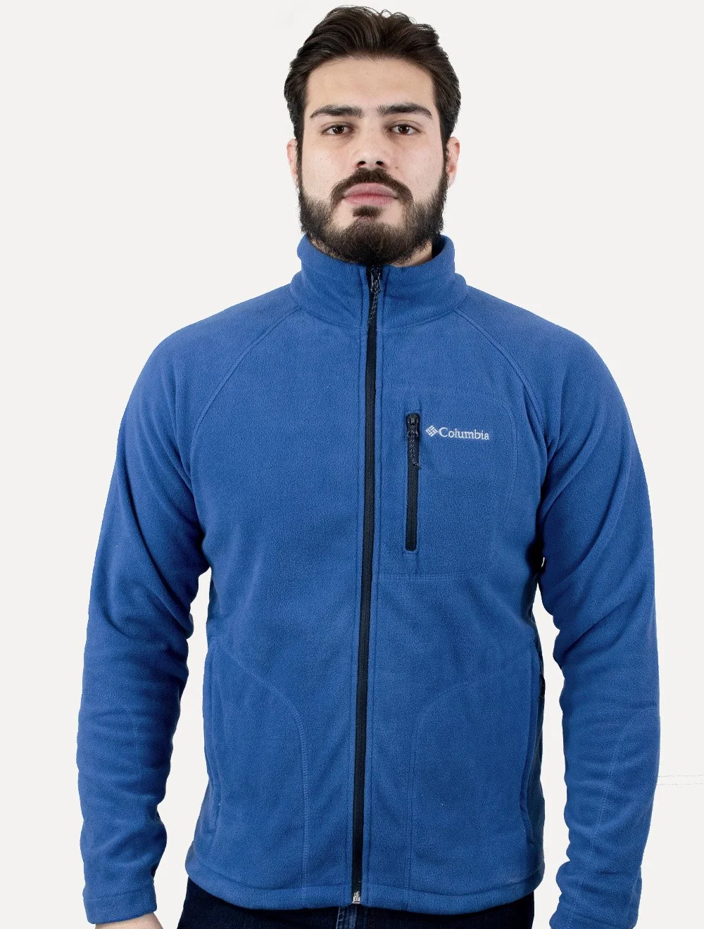 Jaqueta Columbia Masculina Fleece Fast Trek II Full Zip Azul