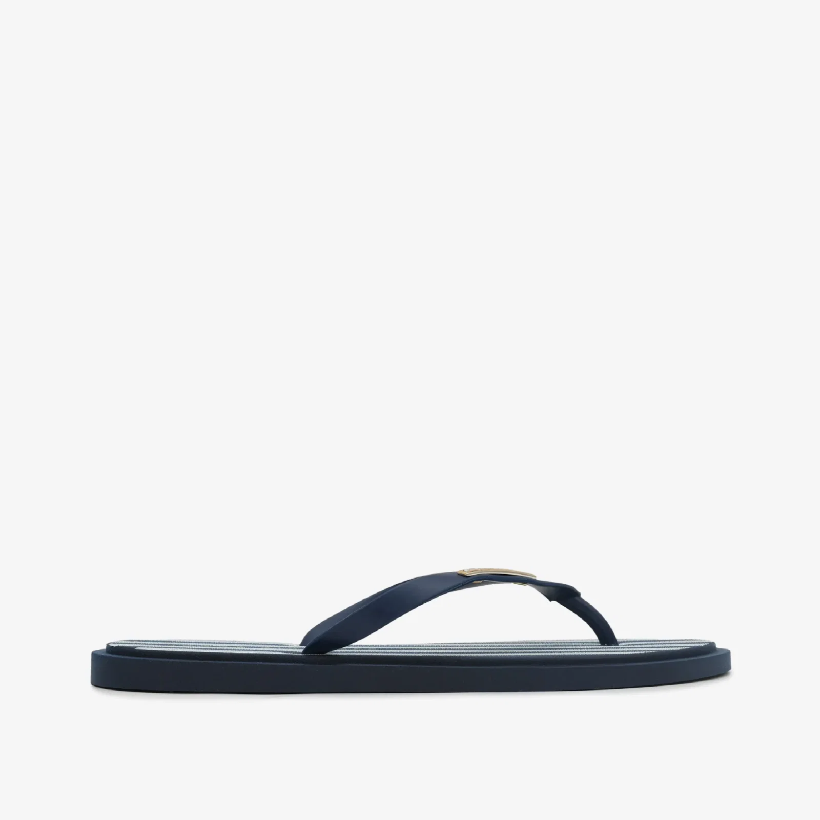 Chinelo Flat Azul Marinho Branco Jb
