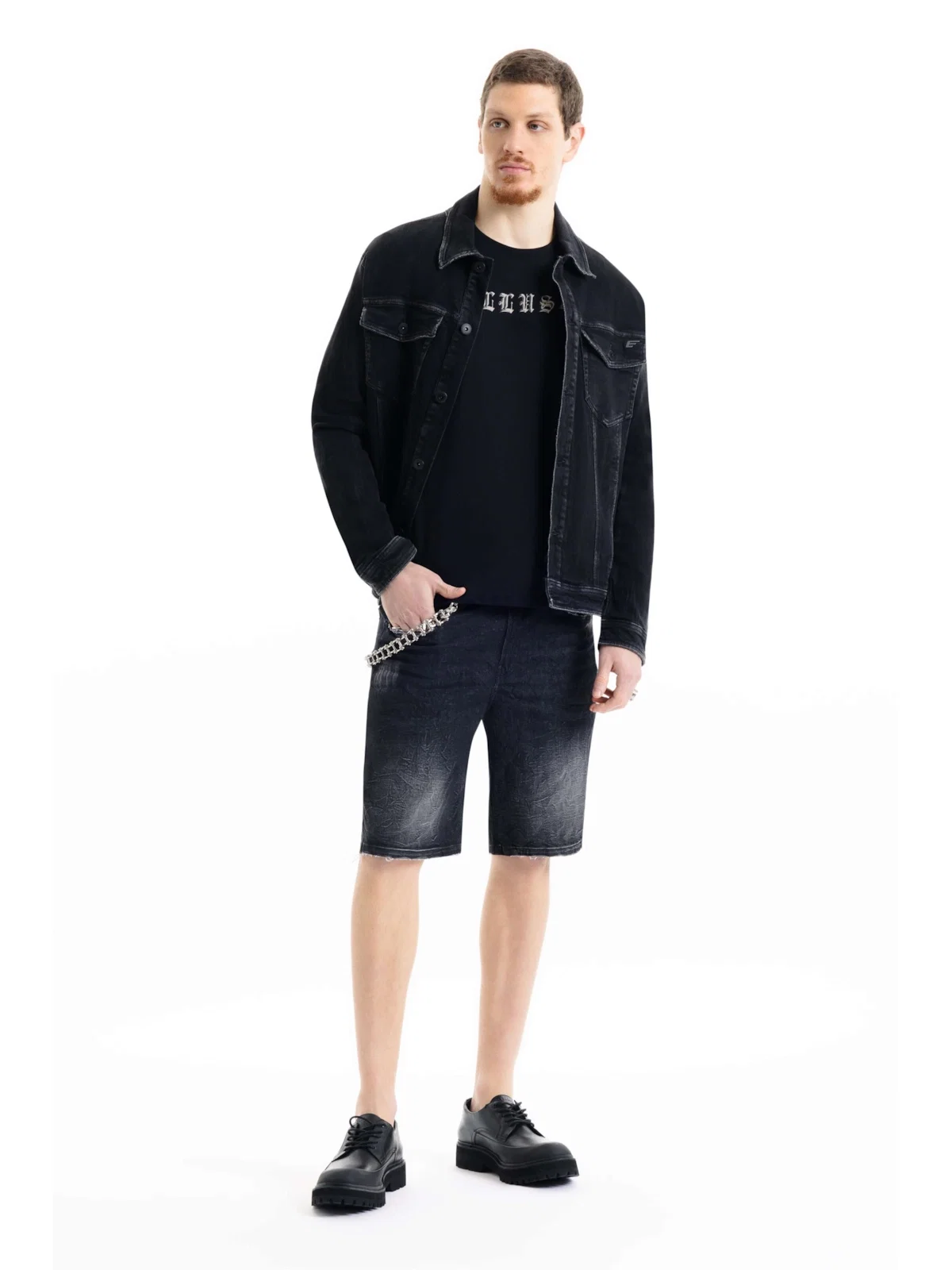 Ocean Elastic Classic Zíper 2000-Lav.Black C/ Resina — imagem 1