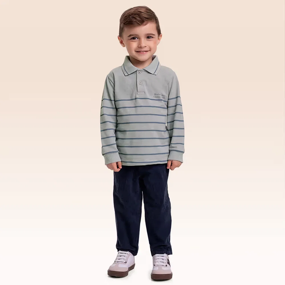 Camisa polo manga longa — imagem 1