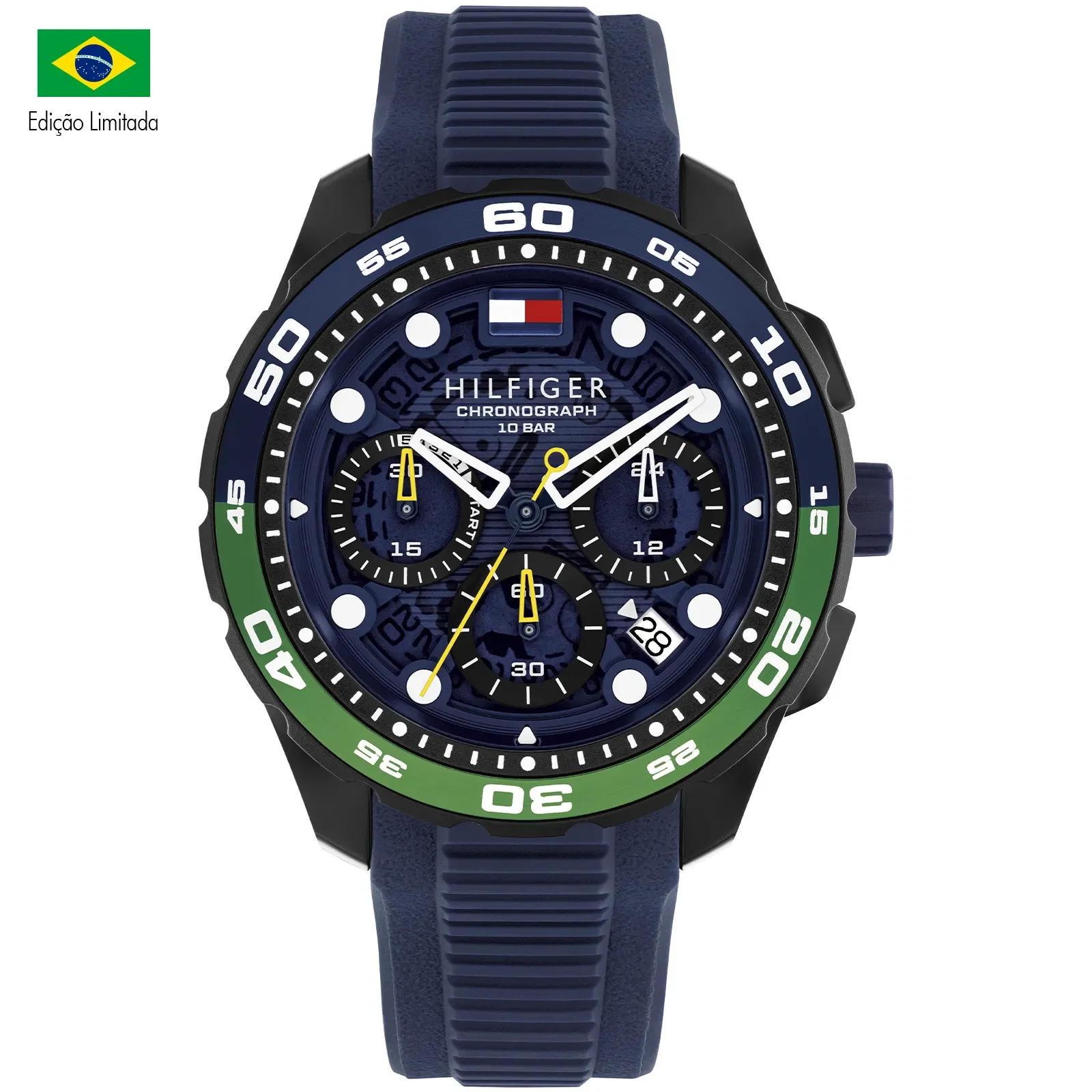Relógio Tommy Hilfiger TH Regatta Masculino em Borracha Azul 1792248