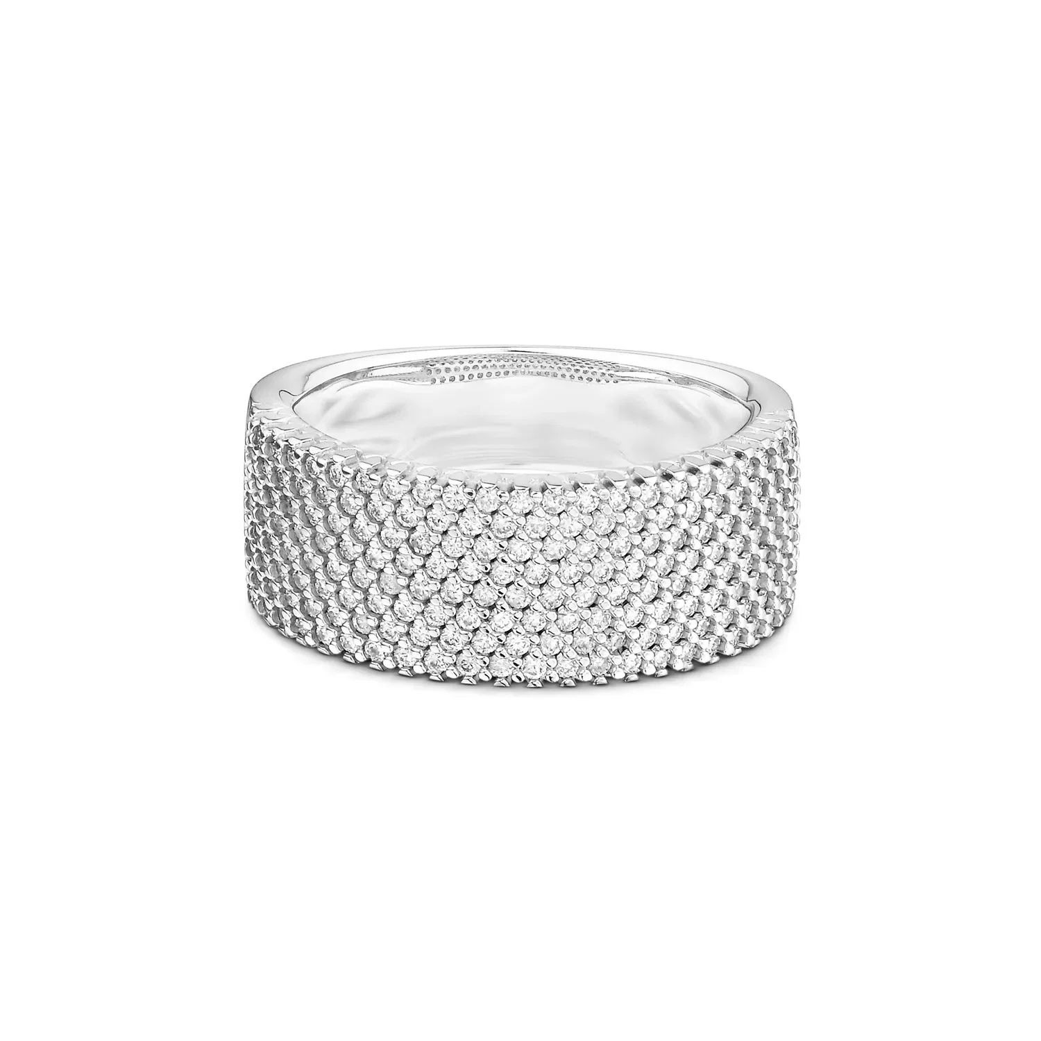 Anel Lumiere em Ouro Branco 18k com Diamantes — imagem 1
