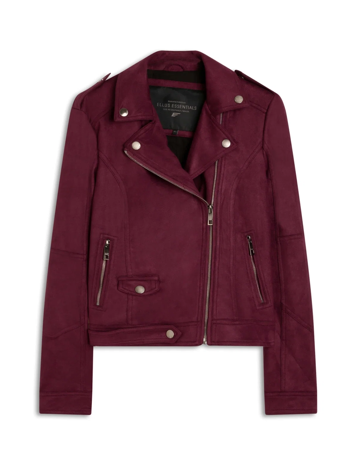 Jaqueta Suede Perfect Ellus Bordeaux — imagem 1