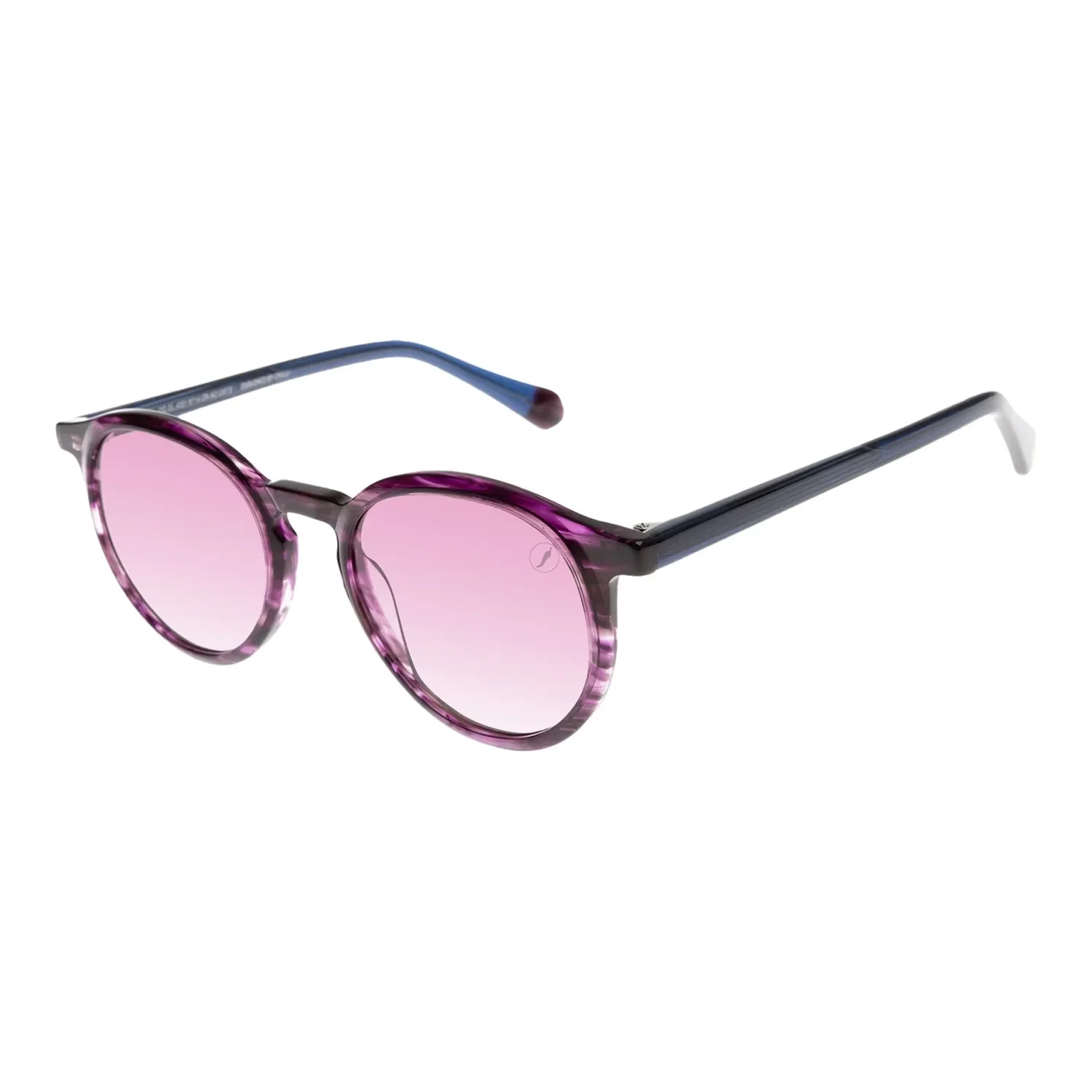 Óculos De Sol Unissex Chilli Beans Premium Redondo Degradê Roxo — imagem 1