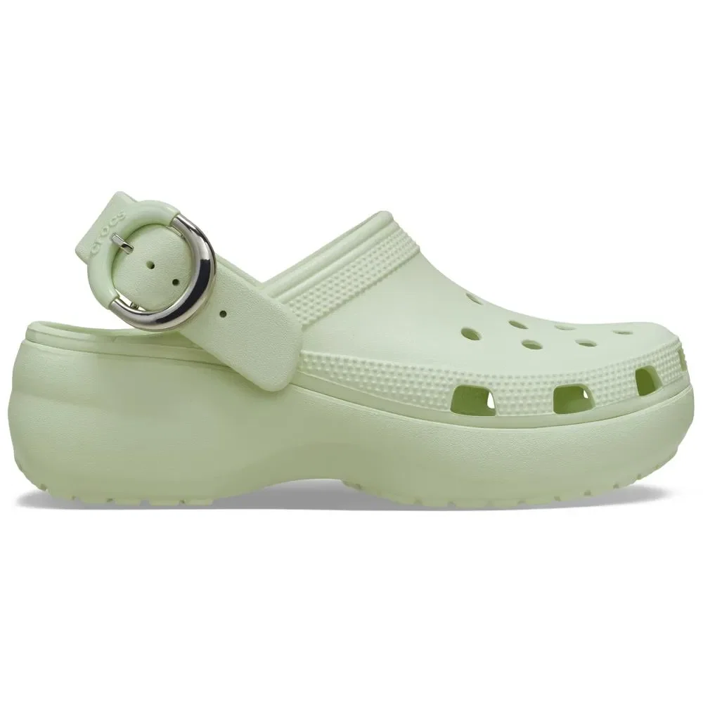 Classic Platform Dipped Metallic Buckle Clog