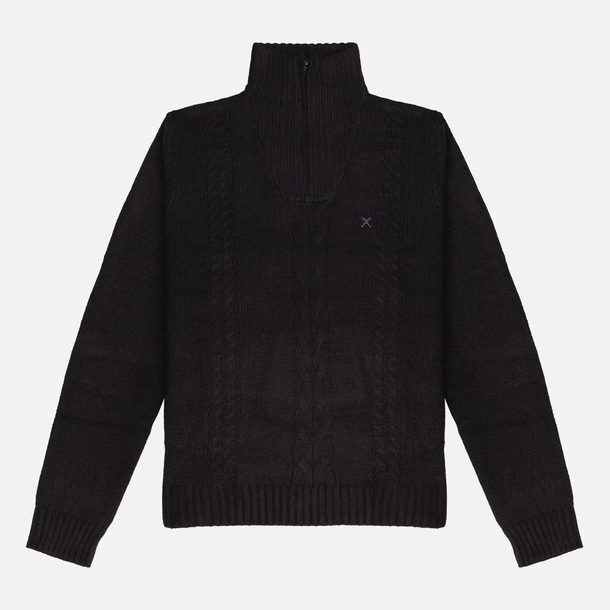 Tricot Trança com Ziper