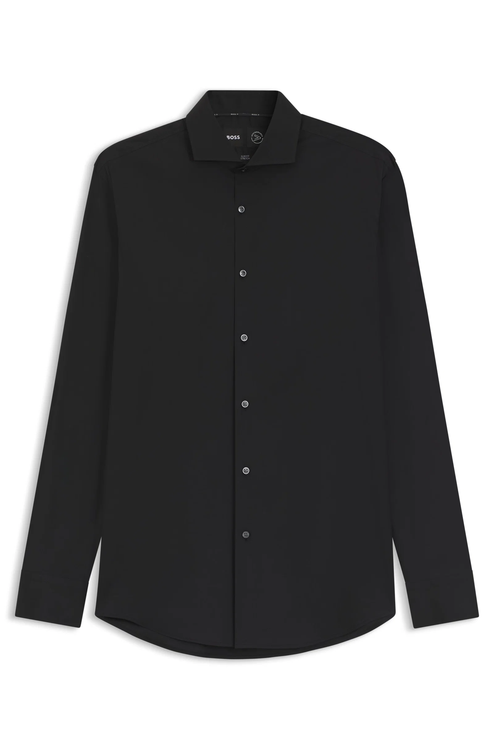 Camisa Slim Fit Em Popelina De Algodão Misto Easy Iron — imagem 1