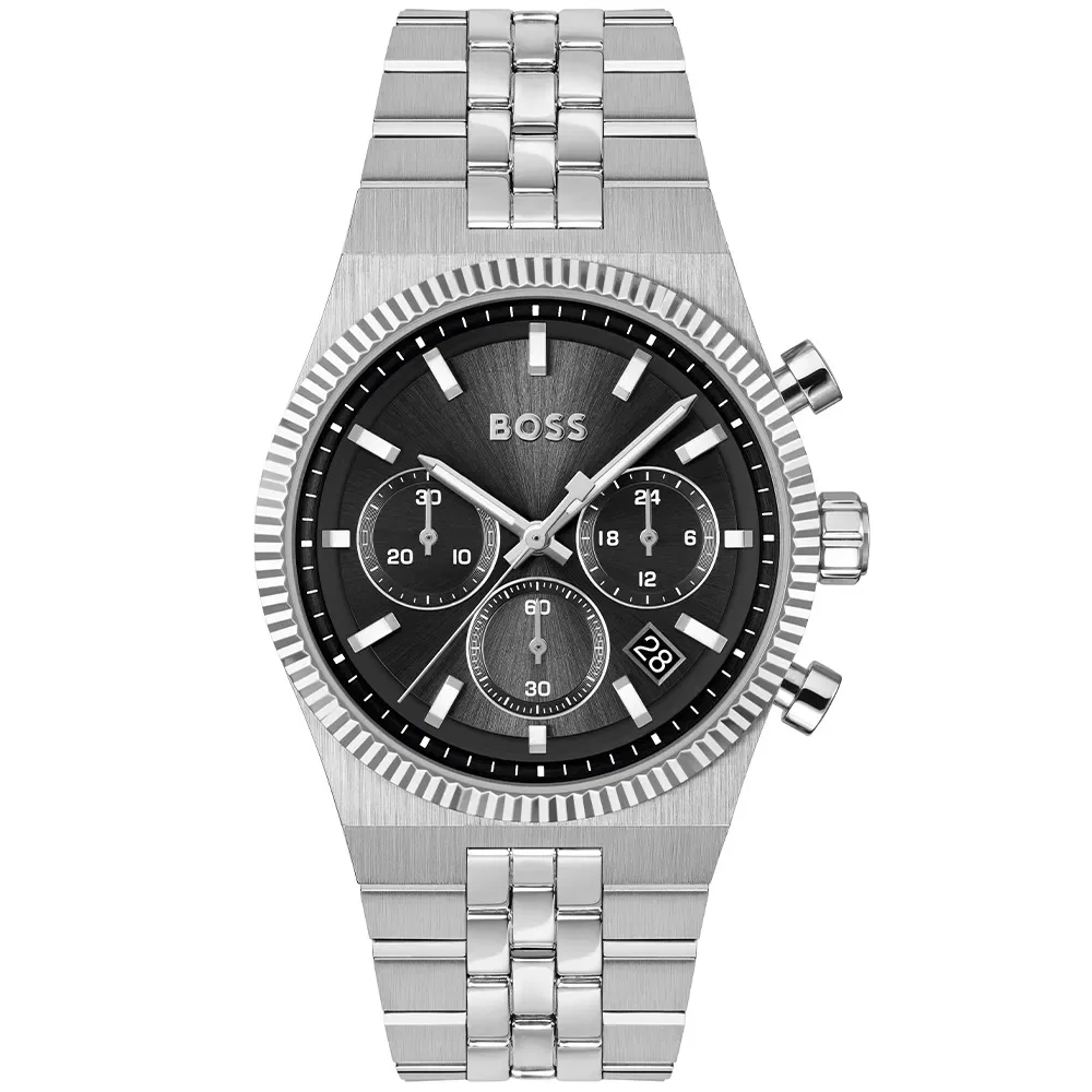 Relógio Boss Candor Prime Masculino em Aço Prateado 1514307