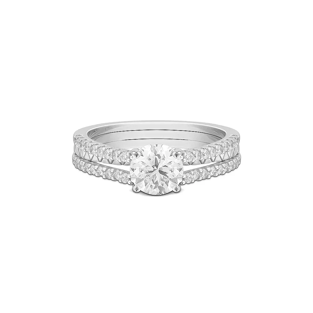 Anel Solitário Icona em Ouro Branco 18k com 1,36ct de Diamante