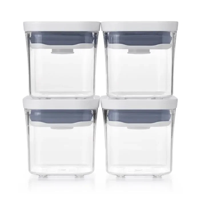Conjunto com 4 Potes Quadrados Pop 2.0 OXO