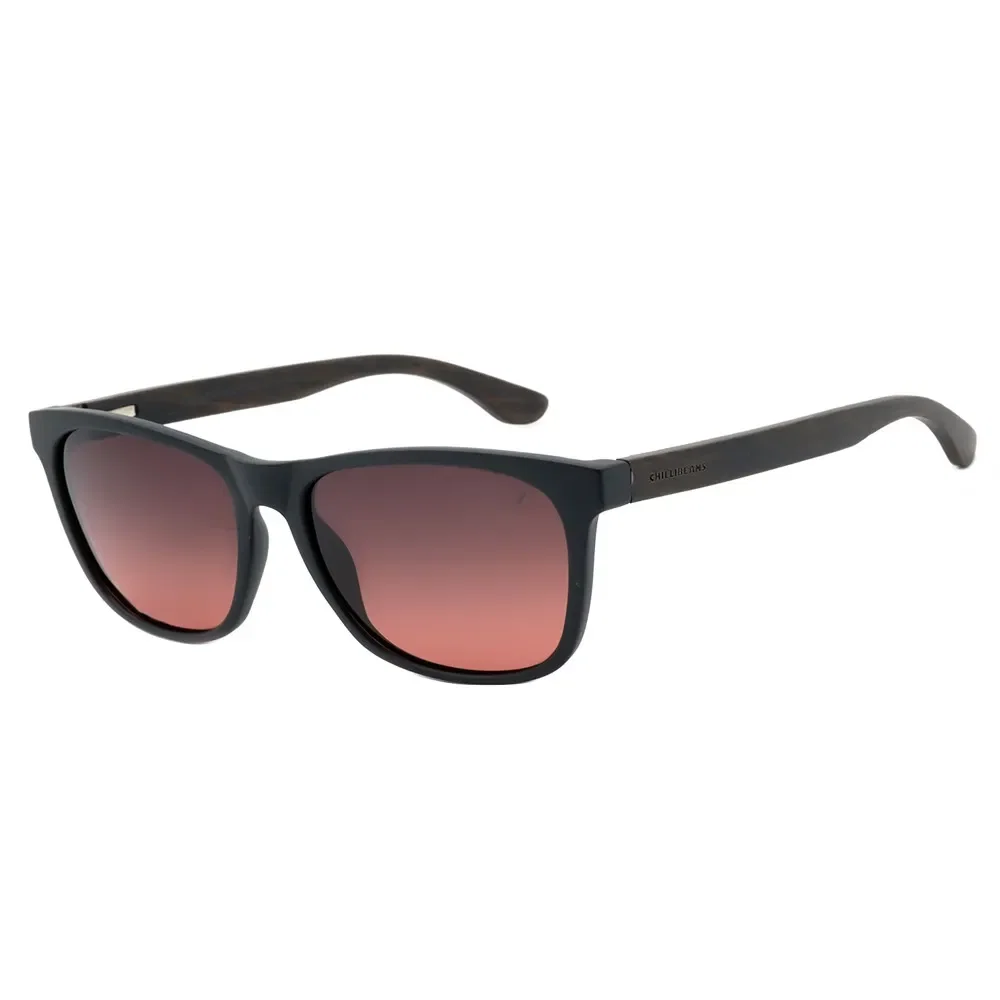 Óculos de Sol Masculino Chilli Beans Quadrado Polarizado Degradê Marrom — imagem 1