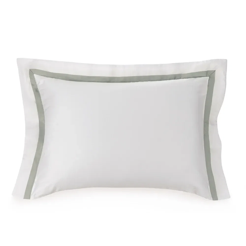 Fronha Trussardi 300 Fios Cetim 100% Algodão Egípcio Vercelli Pistacchio