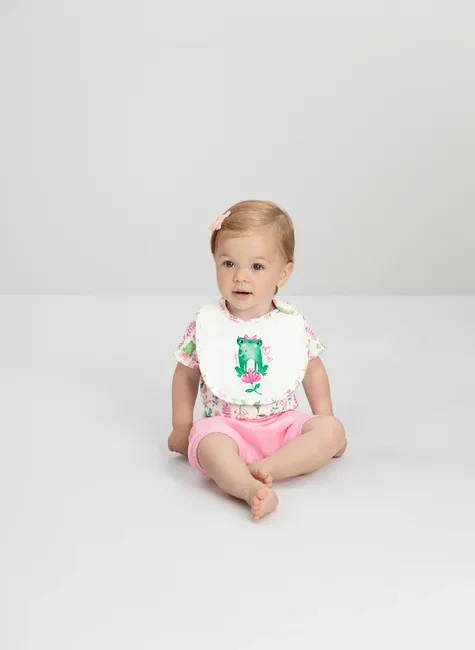 Babador Comfy Unissex para Bebê em Suedine Premium (Branco) Up Baby