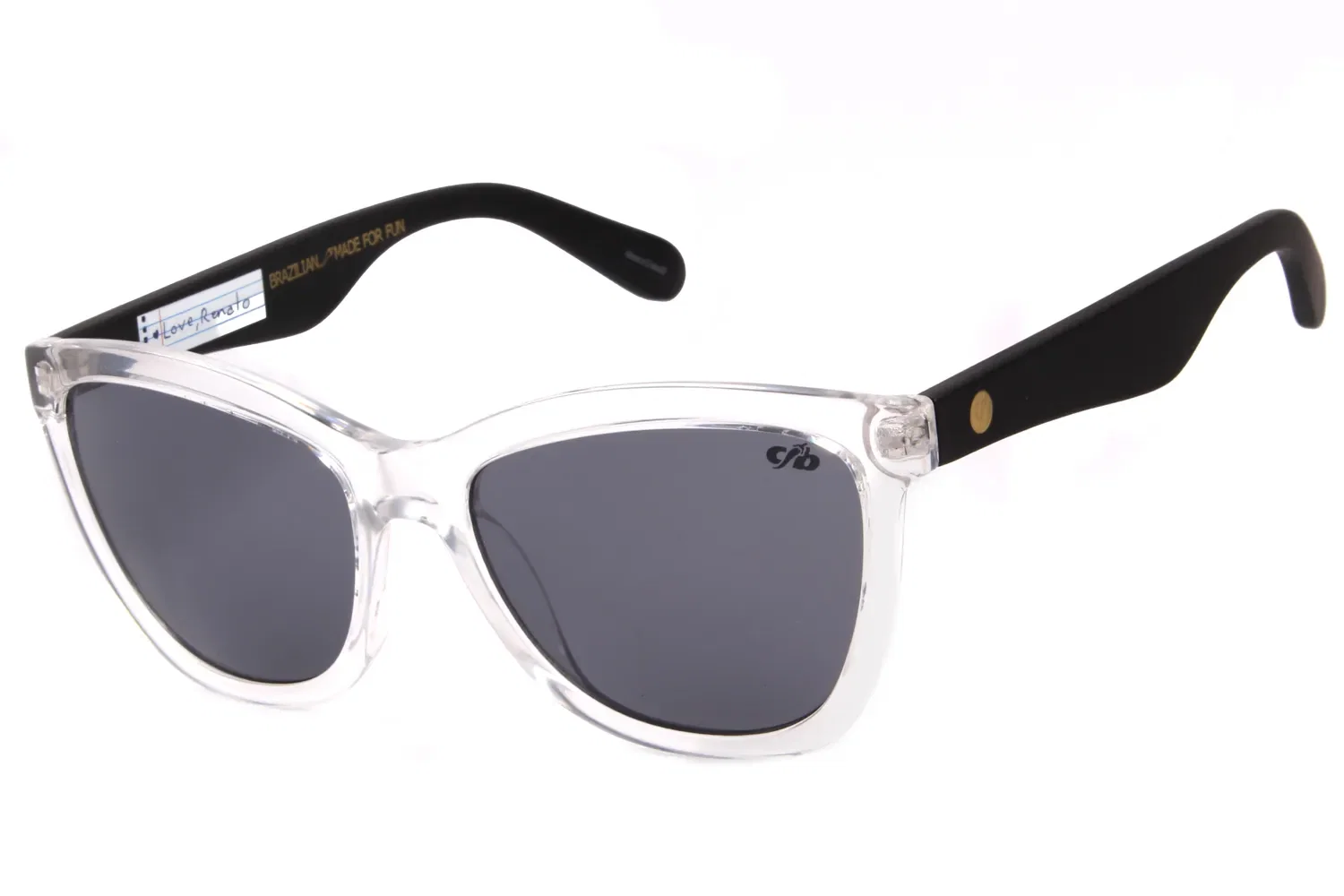 Óculos de Sol Feminino Rock Fellas Nirvana Transparente 2068