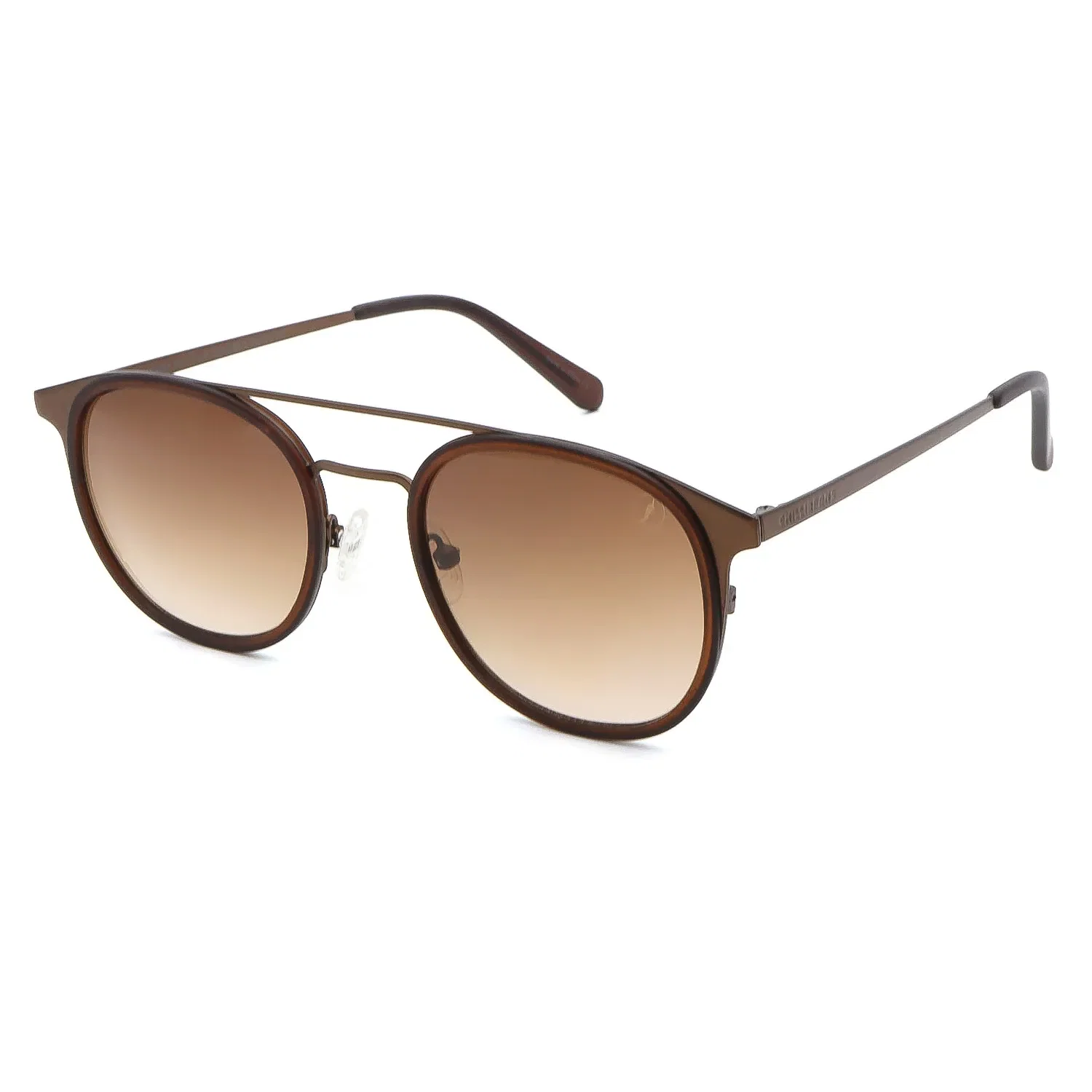 Óculos de Sol Masculino Chilli Beans Trend Redondo Degradê Marrom — imagem 1