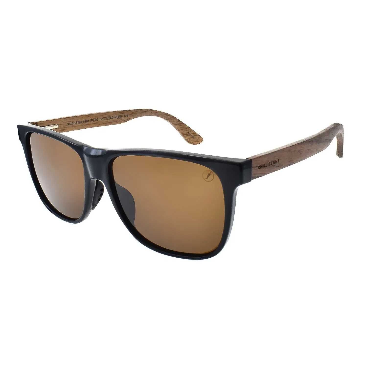 Óculos de Sol Masculino Chilli Beans Quadrado Marrom — imagem 1