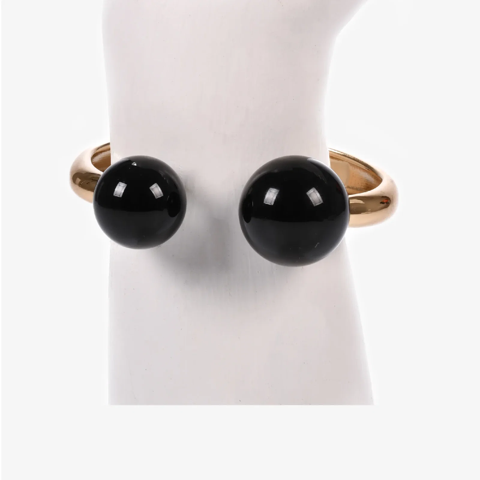 Pulseira Preto Dourado Esferas