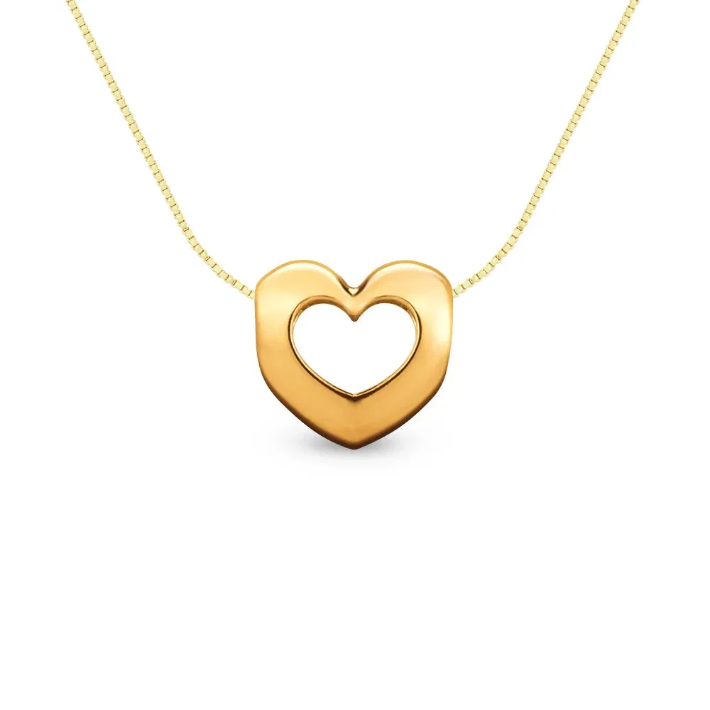 Pingente Mama Coração em Ouro Amarelo 18k, 9mm — imagem 1