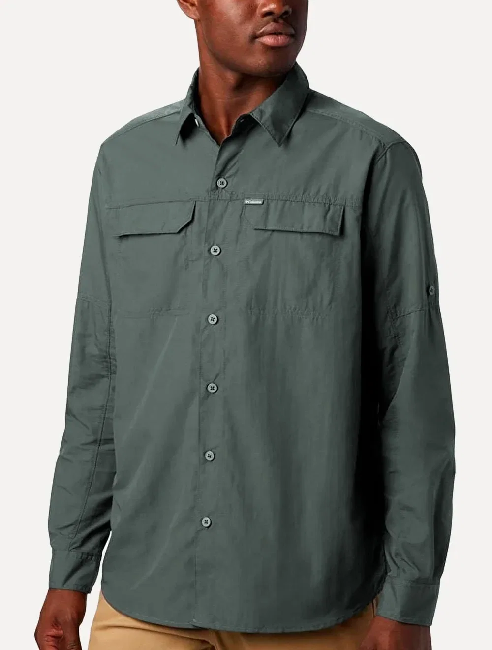 Camisa Columbia Masculina Silver Ridge Pockets Grafite — imagem 1