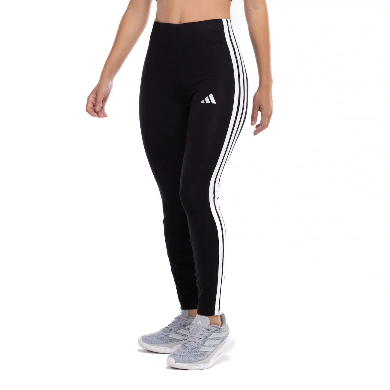 Calça Legging Feminina Adidas 3 Stripes — imagem 1