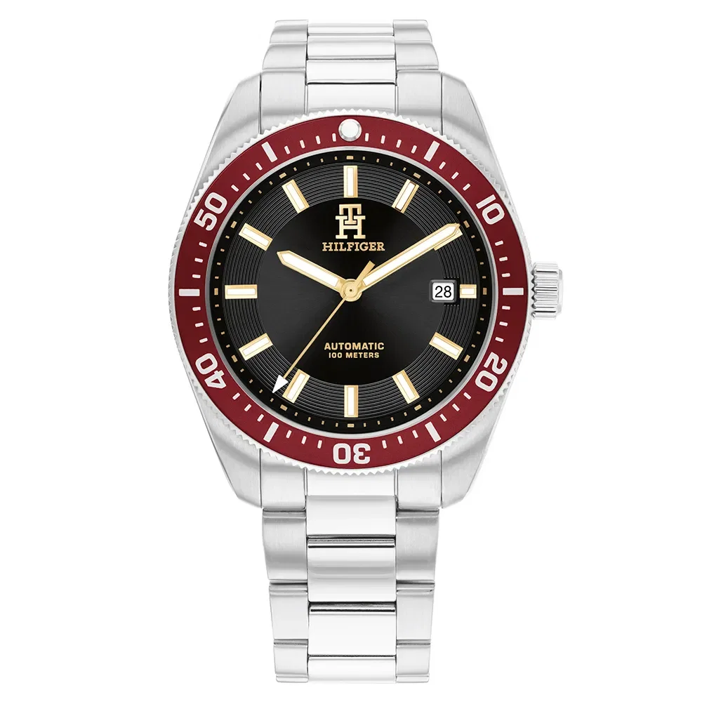 Relógio Tommy Hilfiger TH85 Automático Masculino em Aço Prateado 1792154