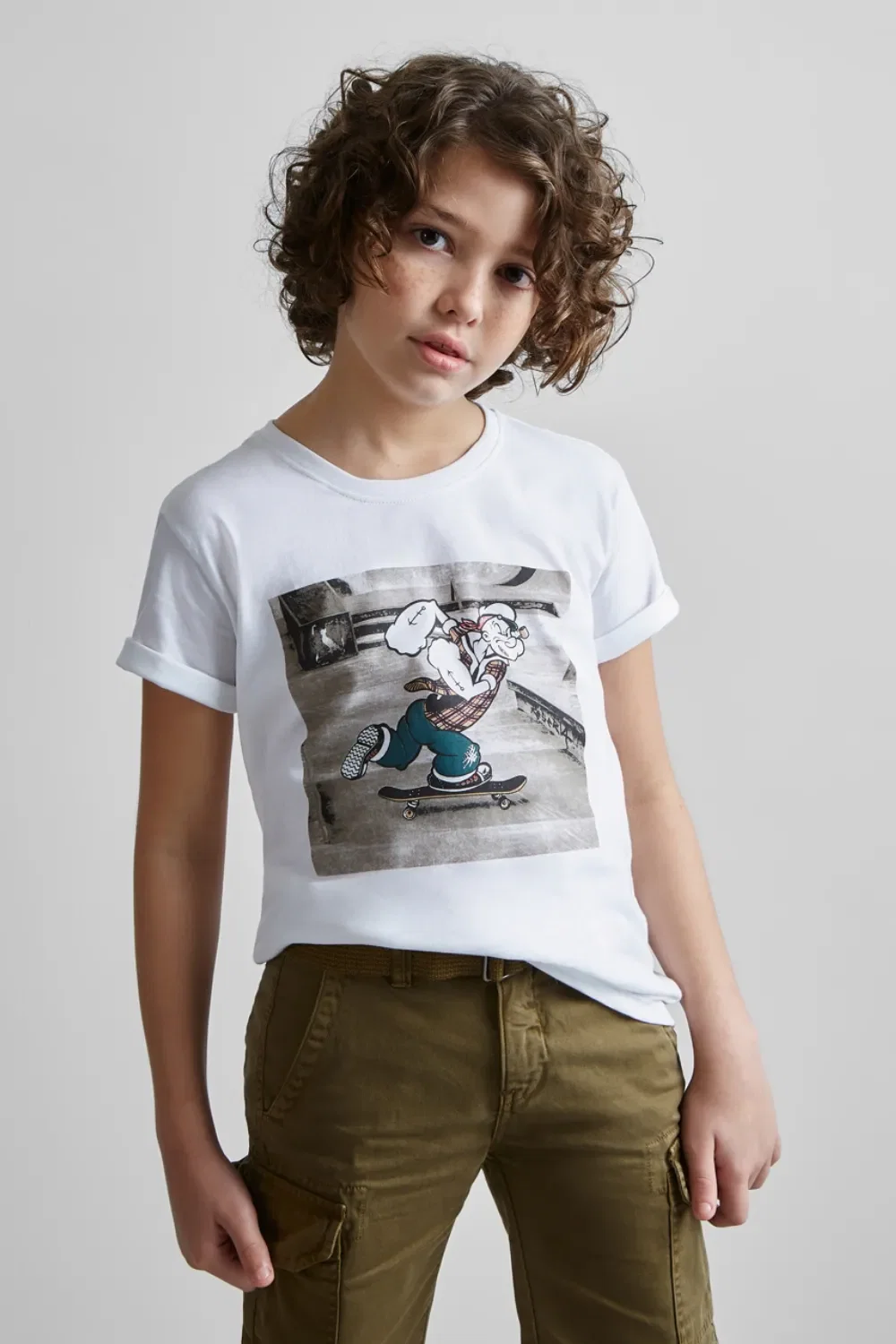 Camiseta RESERVA MINI Estampa SK8 Poppeye