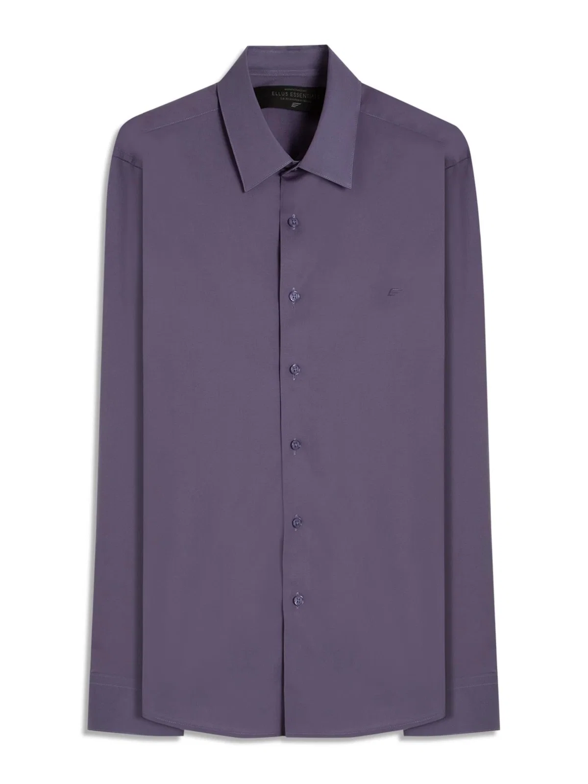 Camisa Tricoline Slim Irish Azul Chofer — imagem 1