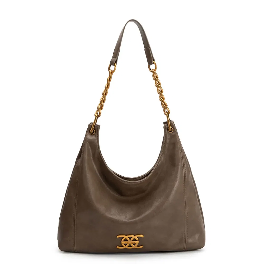 Bolsa Hobo Envernizada Verde