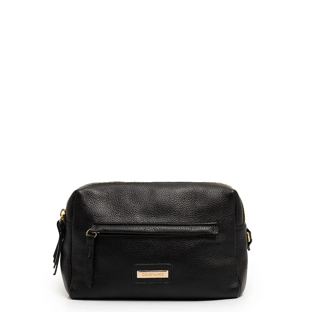Bolsa Tiracolo Couro Preto — imagem 1