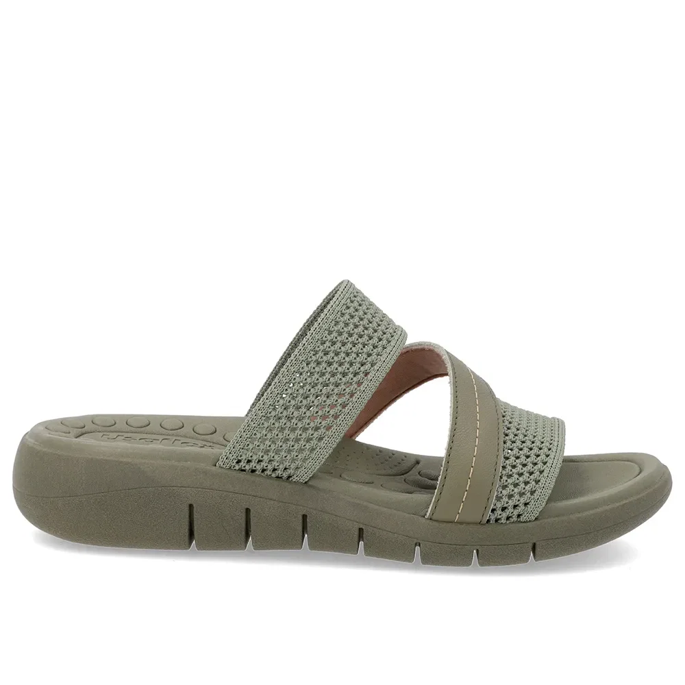 Tamanco Sem Salto Tricot Verde