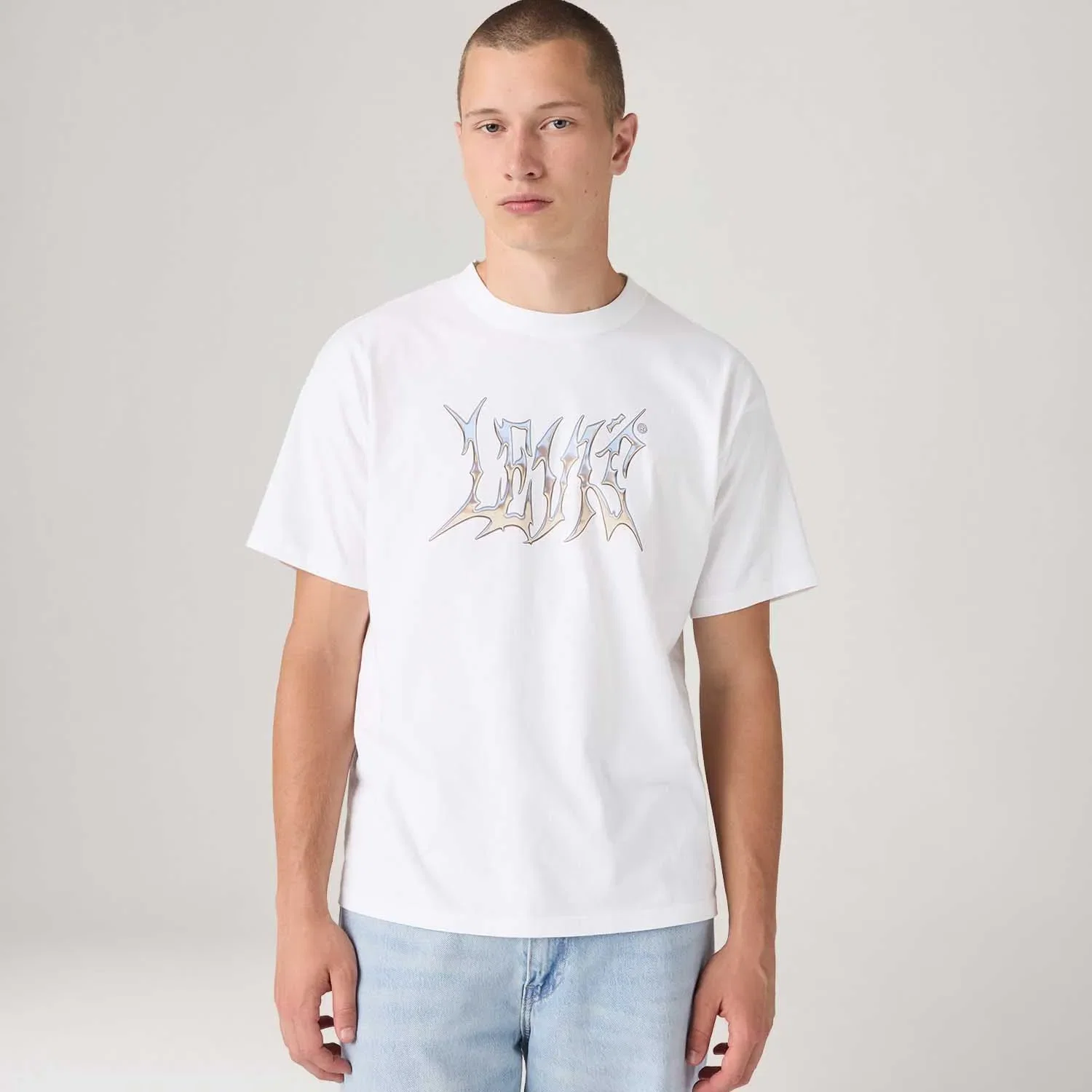 Camiseta Levi's® Vintage Graphic Tee Branca Manga Curta — imagem 1