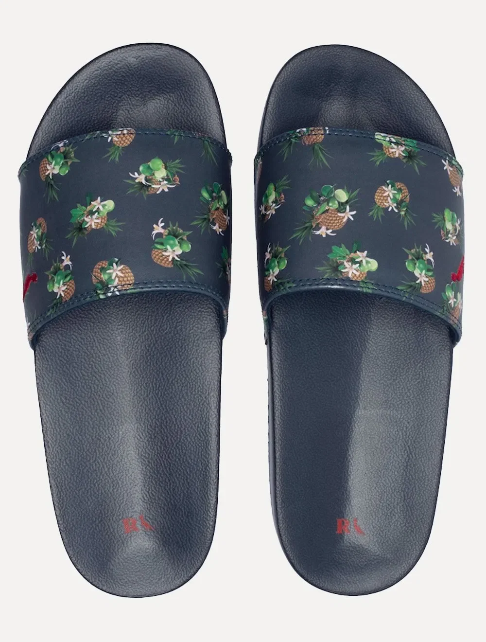 Chinelo Reserva Masculino Slide Pineapple RSV1509 Azul Marinho