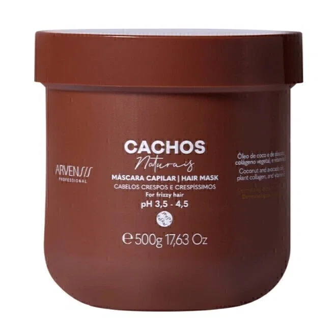 Máscara Arvensis Cachos Naturais Crespos e Crespíssimos 500g