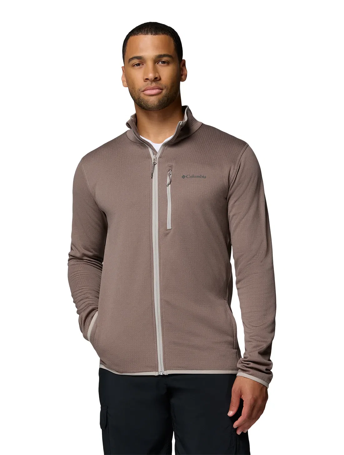 Jaqueta Fleece Columbia Masculino Essential Hike™ Grid Full Zip — imagem 1