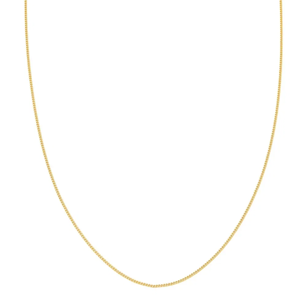 Corrente Groumet Alongada em Ouro Amarelo 18k, 45cm — imagem 1