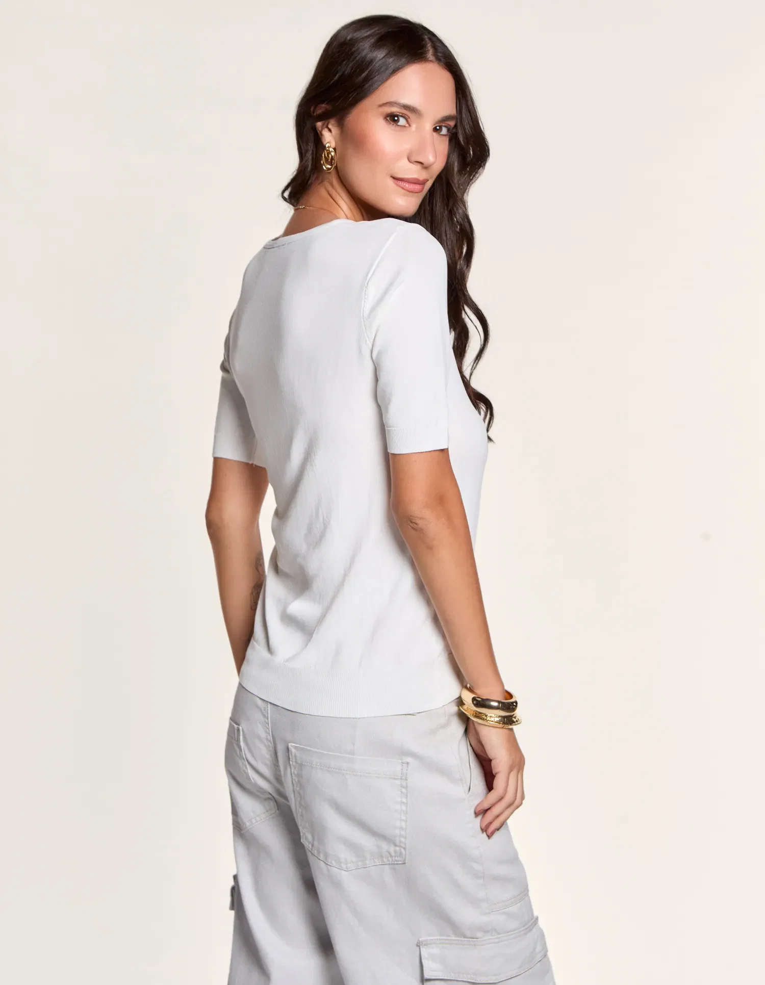 Blusa Tricot Iza - Branco