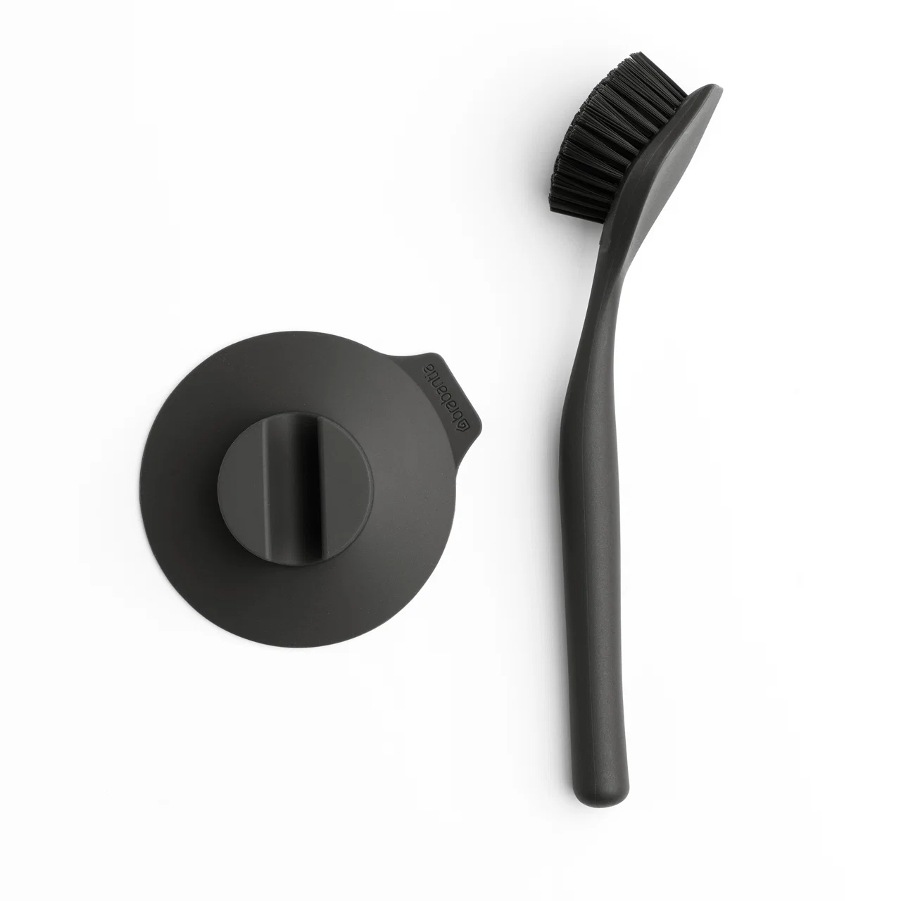 Escova para Louça com Suporte Sinkside Brabantia Cinza Escuro