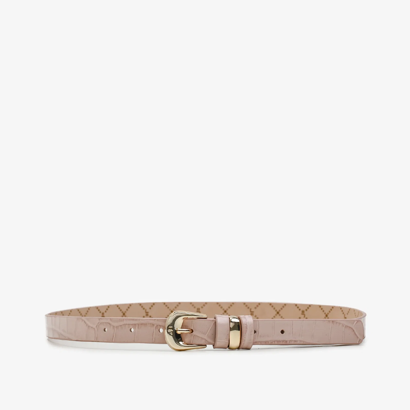 Cinto Nude Turmalina Couro Croco