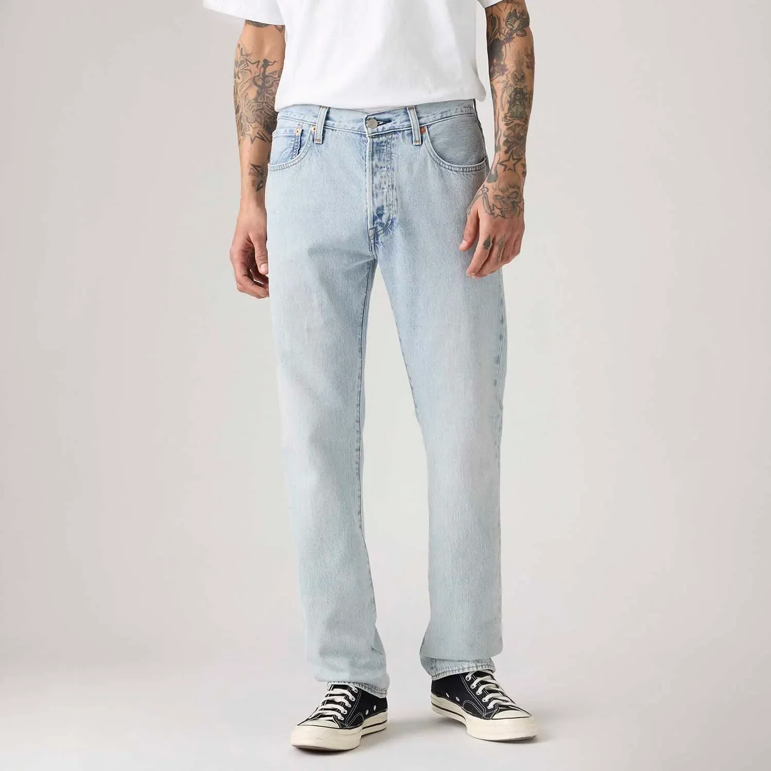 Calça Jeans Levi's® 501® Original Thermodapt Lavagem Clara — imagem 1