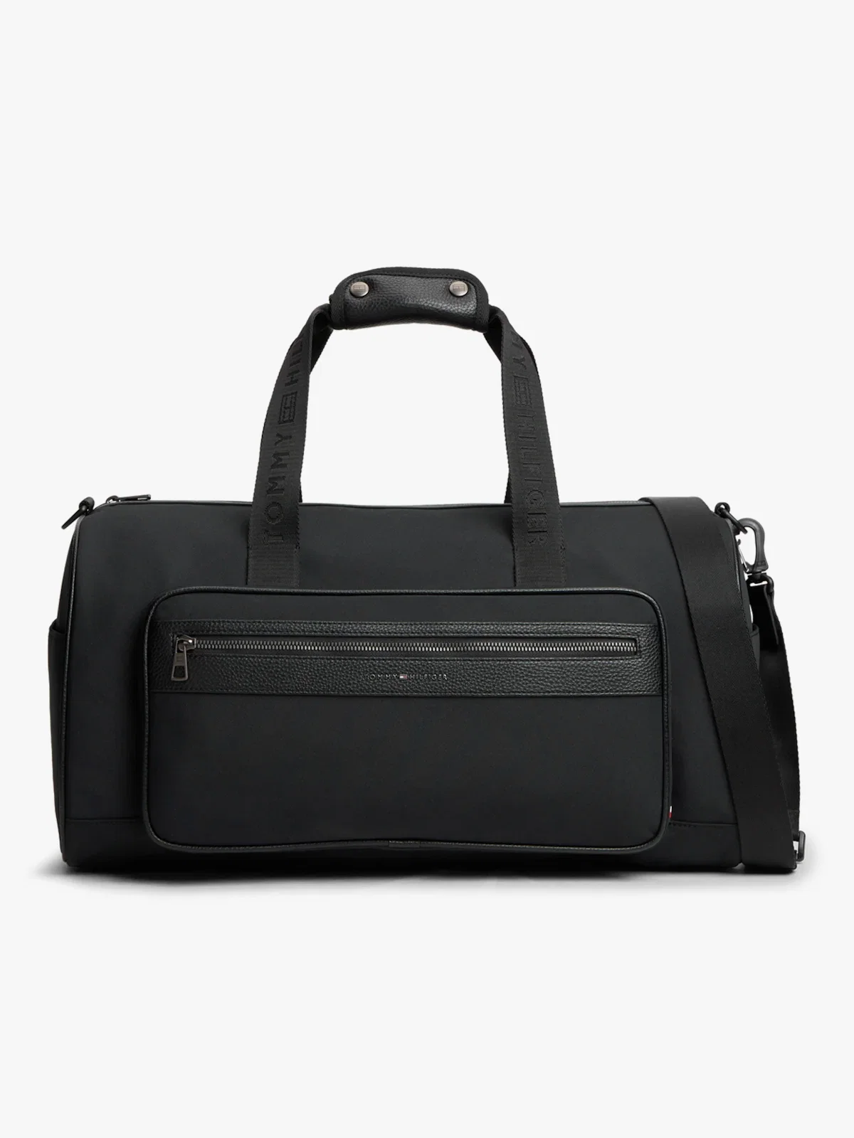 Bolsa Duffel com Logo e Texturas Mistas