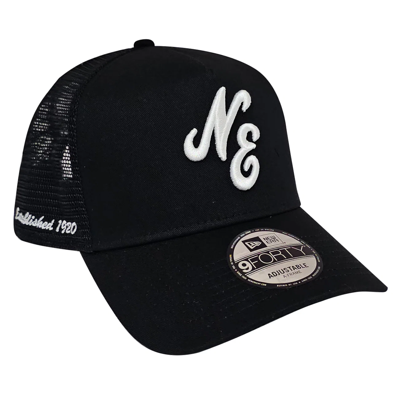 Boné Unissex New Era 9FORTY A-Frame Trucker Snapback Branded Aba Curva